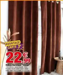 Bazarland Polaire - rideau thermique alpaga offre