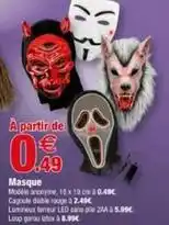 Bazarland Masque offre