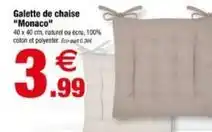 Bazarland Galette de chaise offre
