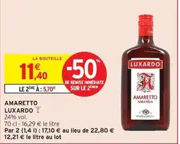 Intermarché LUXARDO AMARETTO AMANDA offre