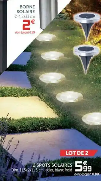 2 Spots solaires
