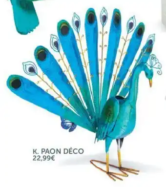 Gifi Paon déco offre