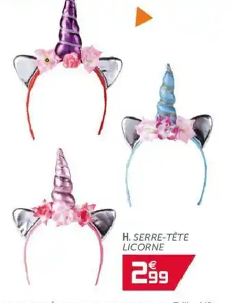 Gifi Serre-tête licorne offre