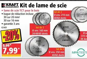 Norma Kit de lame de scie offre