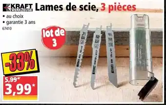 Norma Lames de scie offre