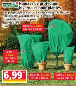 Norma Power Garden Housses de protection hivernales pour plantes offre
