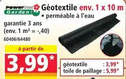 Norma Power Garden Géotextile offre