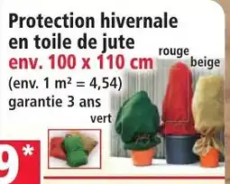 Norma Protection hivernale en toile de jute offre