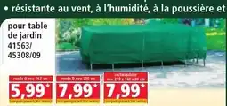 Norma pour table de jardin offre