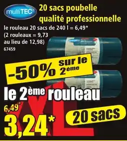 Norma multiTEC sacs poubelle offre