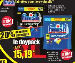 Norma finish Tablettes pour lave-vaisselle offre