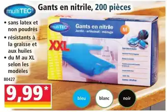 MultiTEC Gants en nitrile