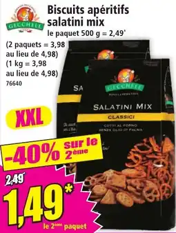 Norma GECCHELE Biscuits apéritifs salatini mix offre