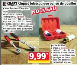 Norma KRAFT Cliquet télescopique ou jeu de douilles offre