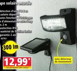 Norma Lampe solaire murale offre