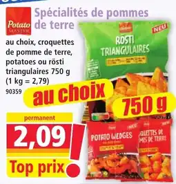 Norma Potato Master Rosti triangulaires offre