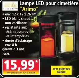 Norma I-GLOW Lampe LED pour cimetière "Arimo" offre