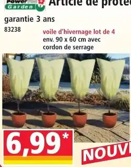 Norma Power Garden voile d'hivernage offre