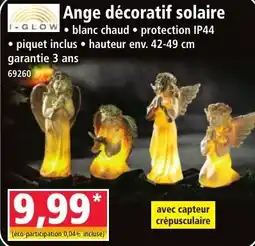 Norma I-GLOW Ange décoratif solaire offre
