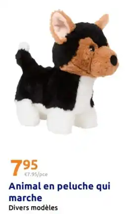Action Animal en peluche qui marche offre