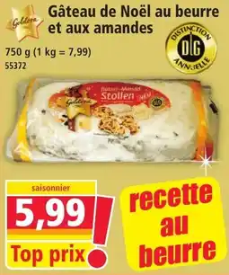 Norma Goldora Gâteau de Noël au beurre et aux amandes offre