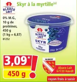 Norma Alsace Lait Skyr à la myrtille offre
