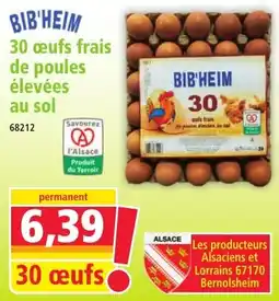 Norma BIB'HEIM 30 œufs frais offre