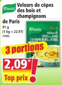Norma Knorr Velours de cèpes des bois et champignons de Paris offre