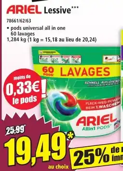 Norma ARIEL Lessive offre