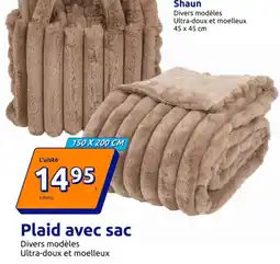 Action Plaid avec sac offre