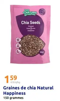 Action Natural Happiness Graines de chia offre