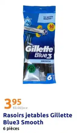 Action Gillette Rasoirs jetables Blue3 Smooth offre