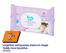 Action Teddy Care Lingettes nettoyantes mains et visage offre