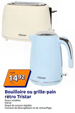Action Tristar Bouilloire ou grille-pain rétro offre