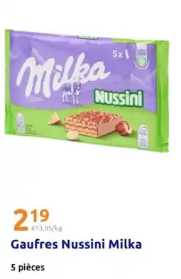 Action Milka Gaufres Nussini offre