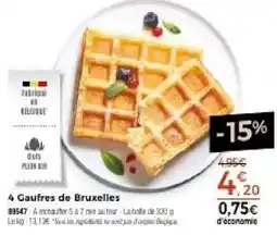 Thiriet Caufres de Bruxelles offre