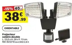 Shopix Projecteur solaire double offre