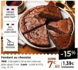 Thiriet Fondant au chocolat offre