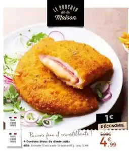 Thiriet LE BOUCHER de la Maison Cordons bleus de dinde cuits offre