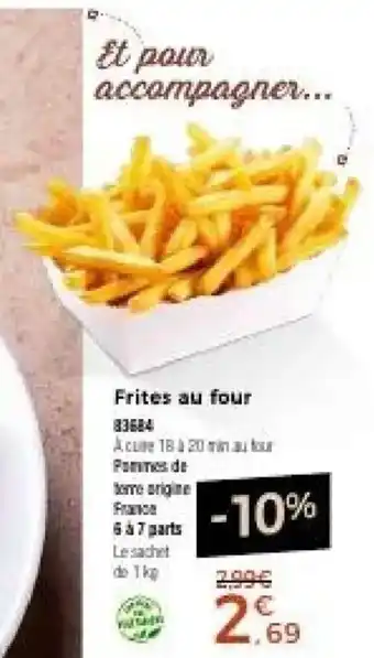Frites au four