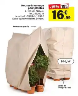 Shopix Housse hivernage pour plantes offre