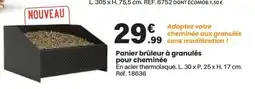 Shopix Panier brûleur à granulés pour cheminée offre