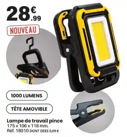 Shopix Lampe de travail pince offre