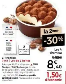 Thiriet Tiramisu offre