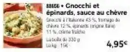 Thiriet 88886 Gnocchi et épinards, sauce au chèvre offre