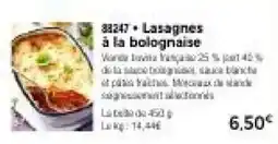 Thiriet Lasagnes à la bolognaise offre