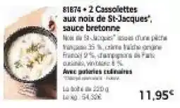 Thiriet Cassolettes aux noix de St-Jacques offre