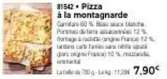 Pizza à la montagnarde