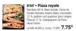 Thiriet Pizza royale offre