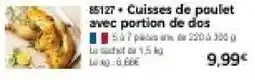 Thiriet 85127 Cuisses de poulet avec portion de dos offre